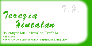 terezia hintalan business card